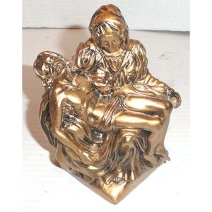 Life Symbols "Pieta" Mary Holding Jesus 6.25" Tall Hand-Painted Statue (1999)